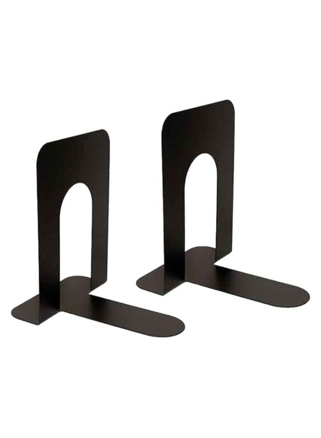 2-Piece Book End Set Black
