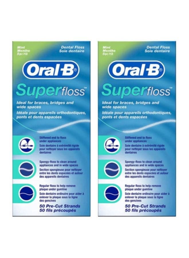 50-Piece Super Floss - Mint
