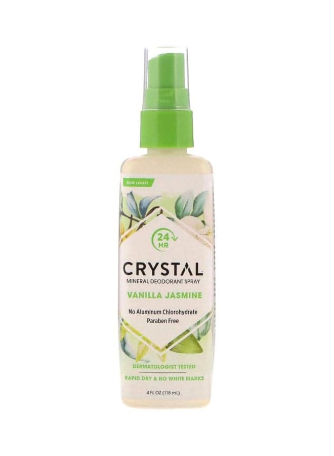 Vanilla Jasmine Mineral Deodorant Spray 118ml