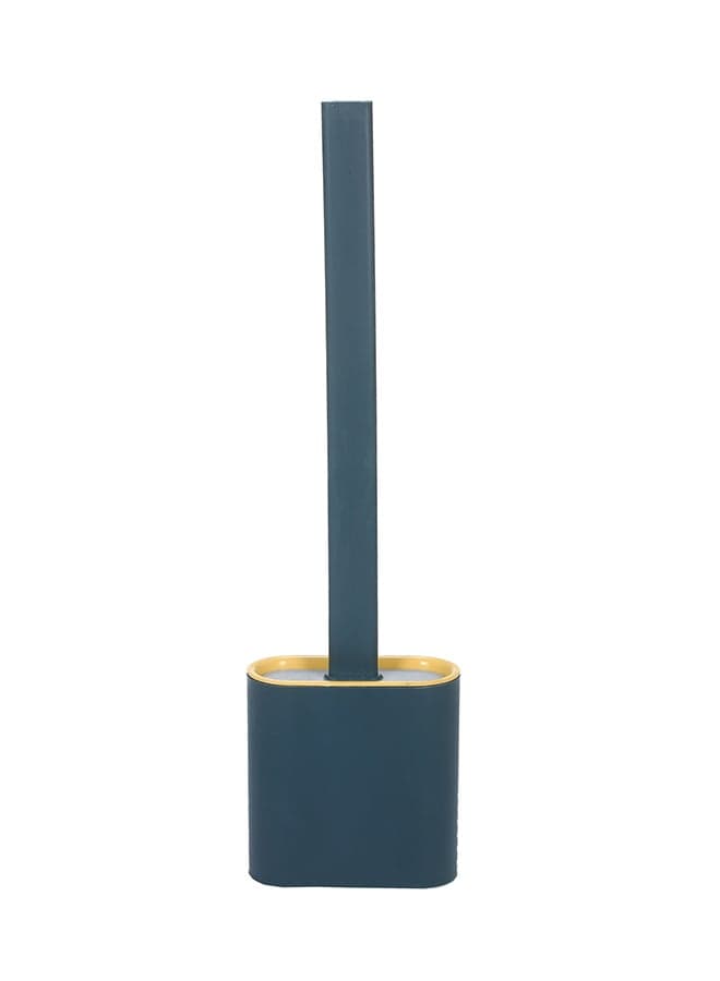 Flat Toilet Brush With Holder Easy Cleaning Green 36.00X4.80X10.00cm