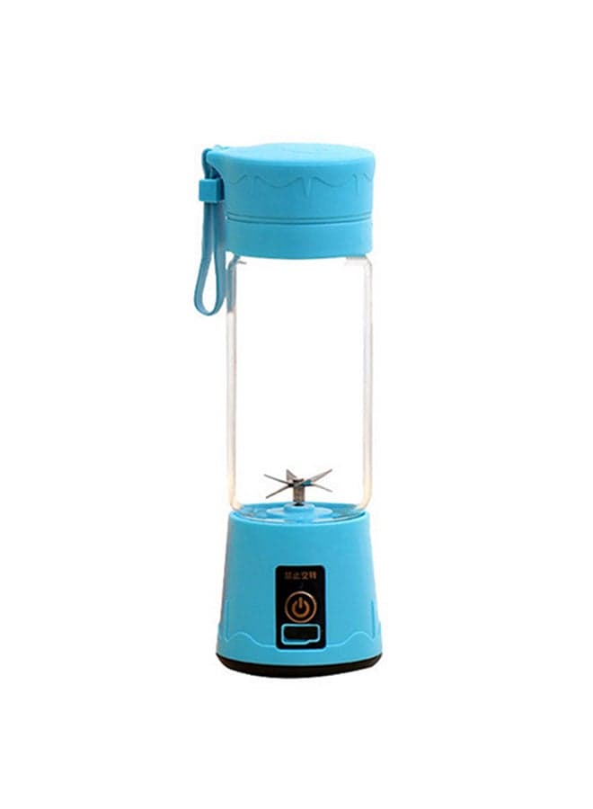Portable USB Juicer Cup Blue/Clear 24.5*9*9cm