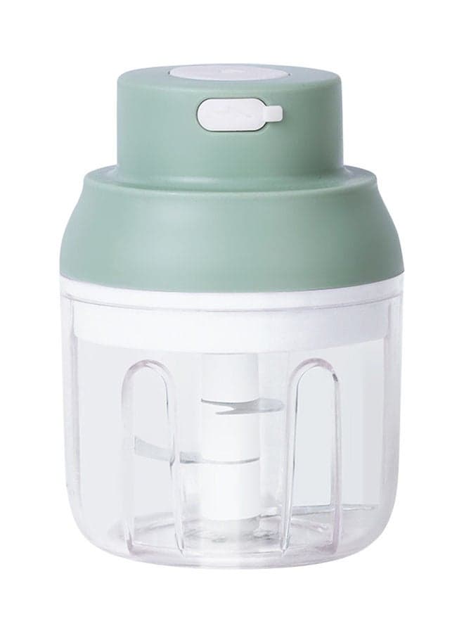 USB Charging Wireless Multi Function Mini Electric Grinder Clear/Green 14.50 x 10 x 10cm