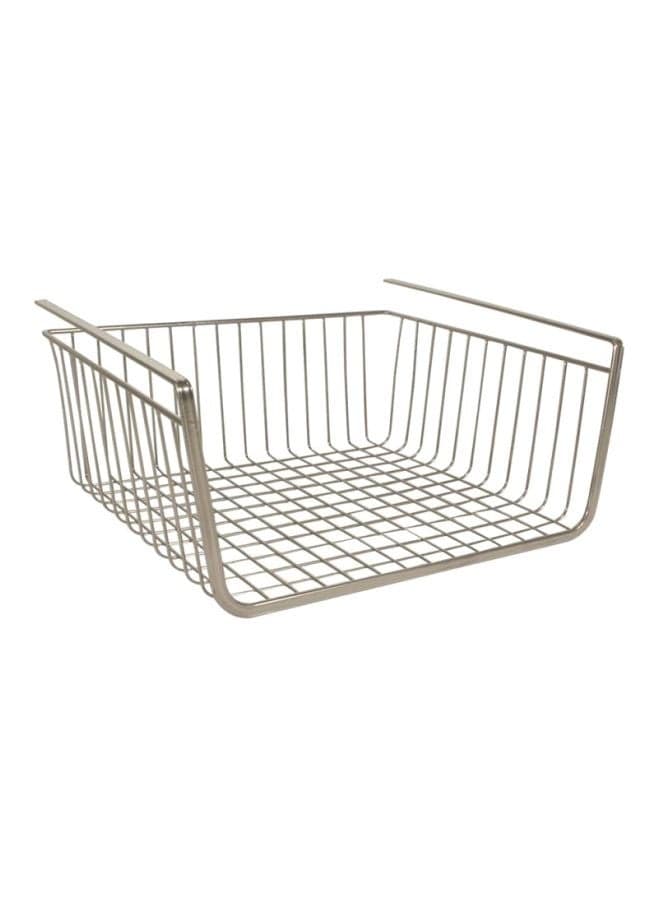 Kitchen Pantry Under Shelf Organizer Silver 10x12.5x5.7inch