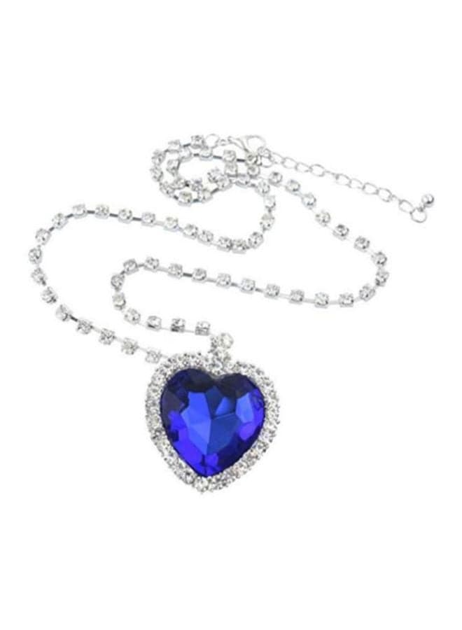 Zirconia Studded Pendant Necklace