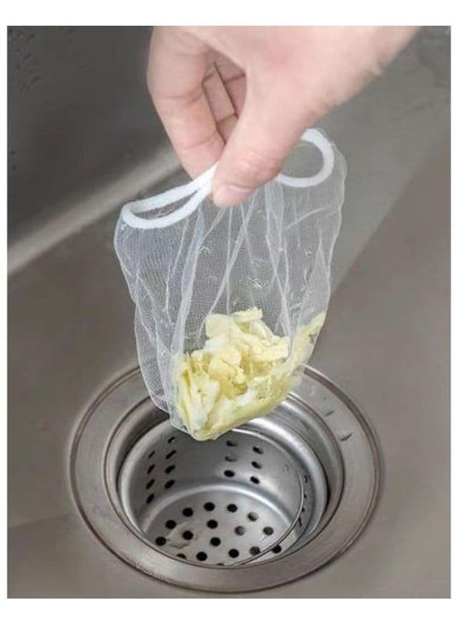 30-Piece Sink Garbage Bag Set Clear 9 x 9cm