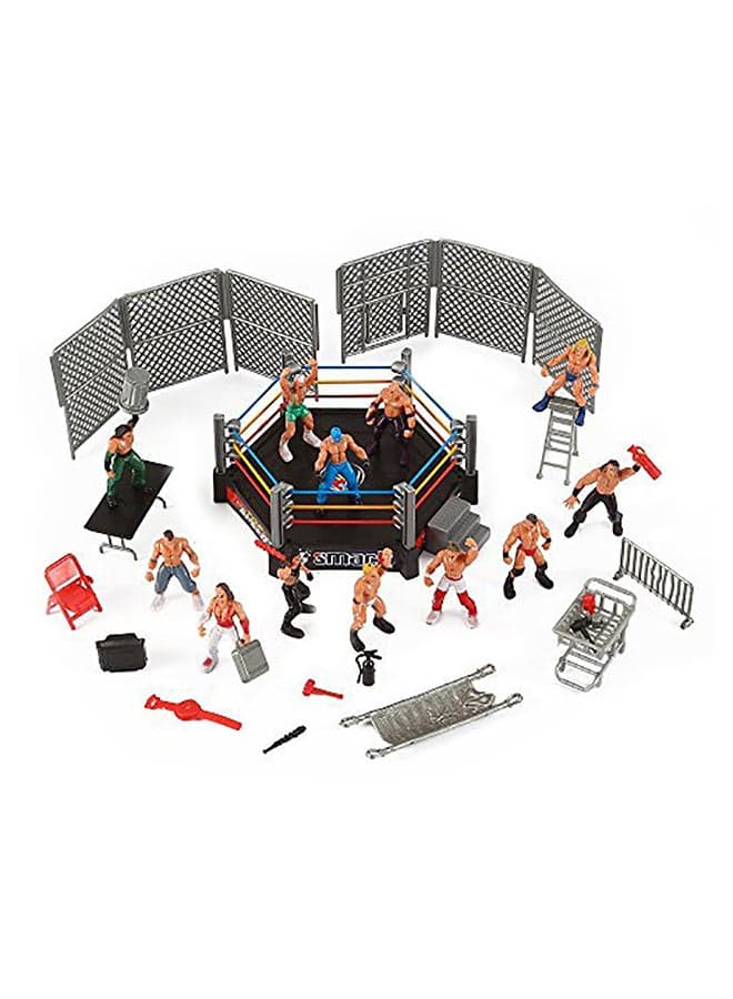 DIY Realistic Wrestler Building Wrestling Playset Pretend Play Educational Toy 20 x 10 x 20cm