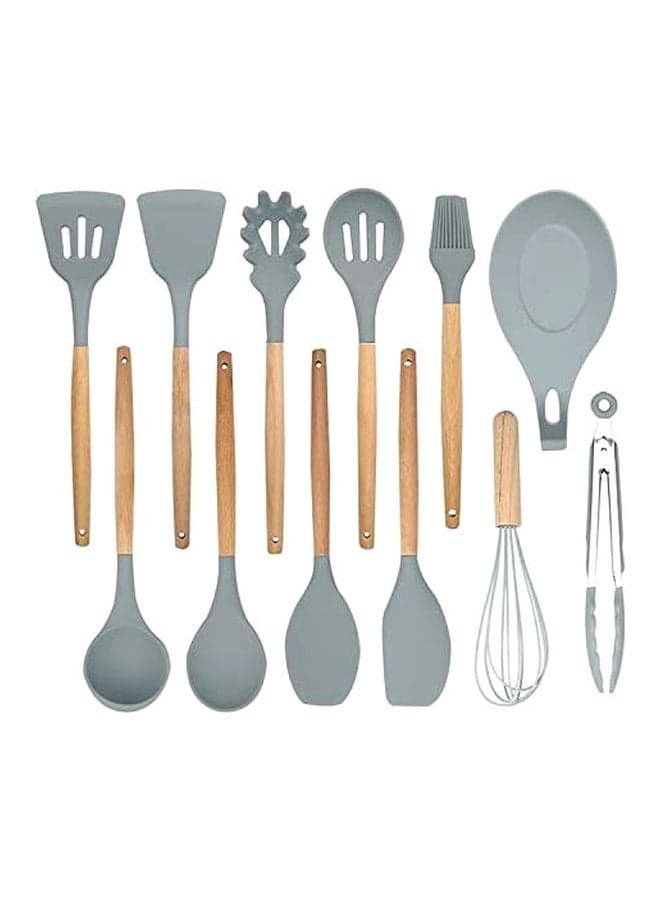 12-Piece Cooking Cutlery Set grey