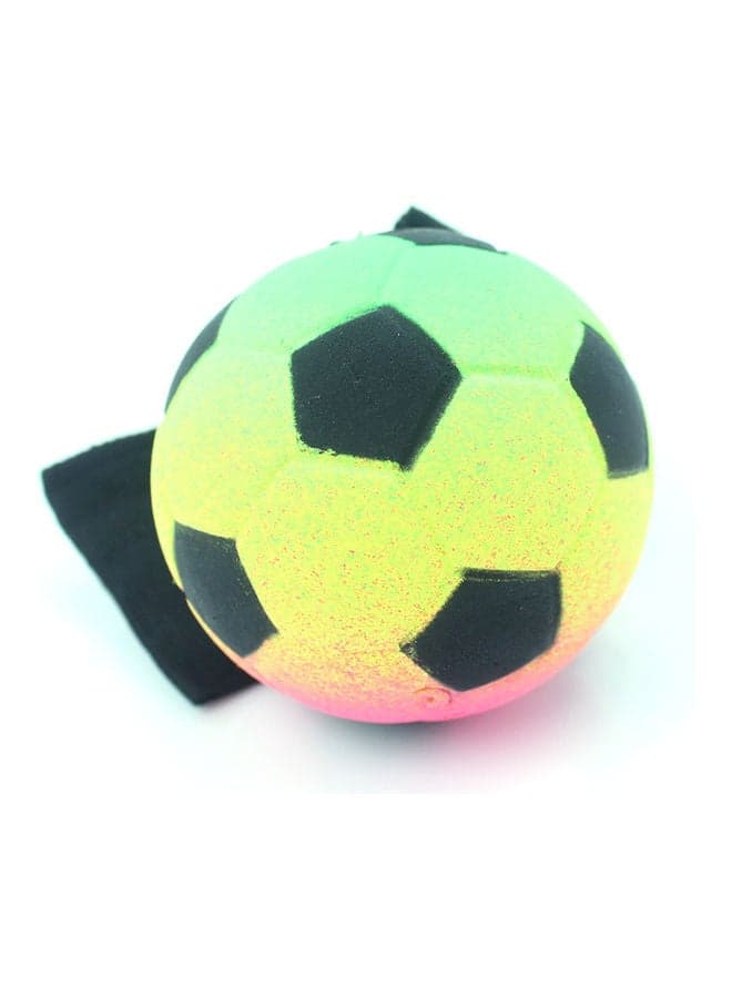 Bouncy Wrist Band Ball - Football Shape 6cm