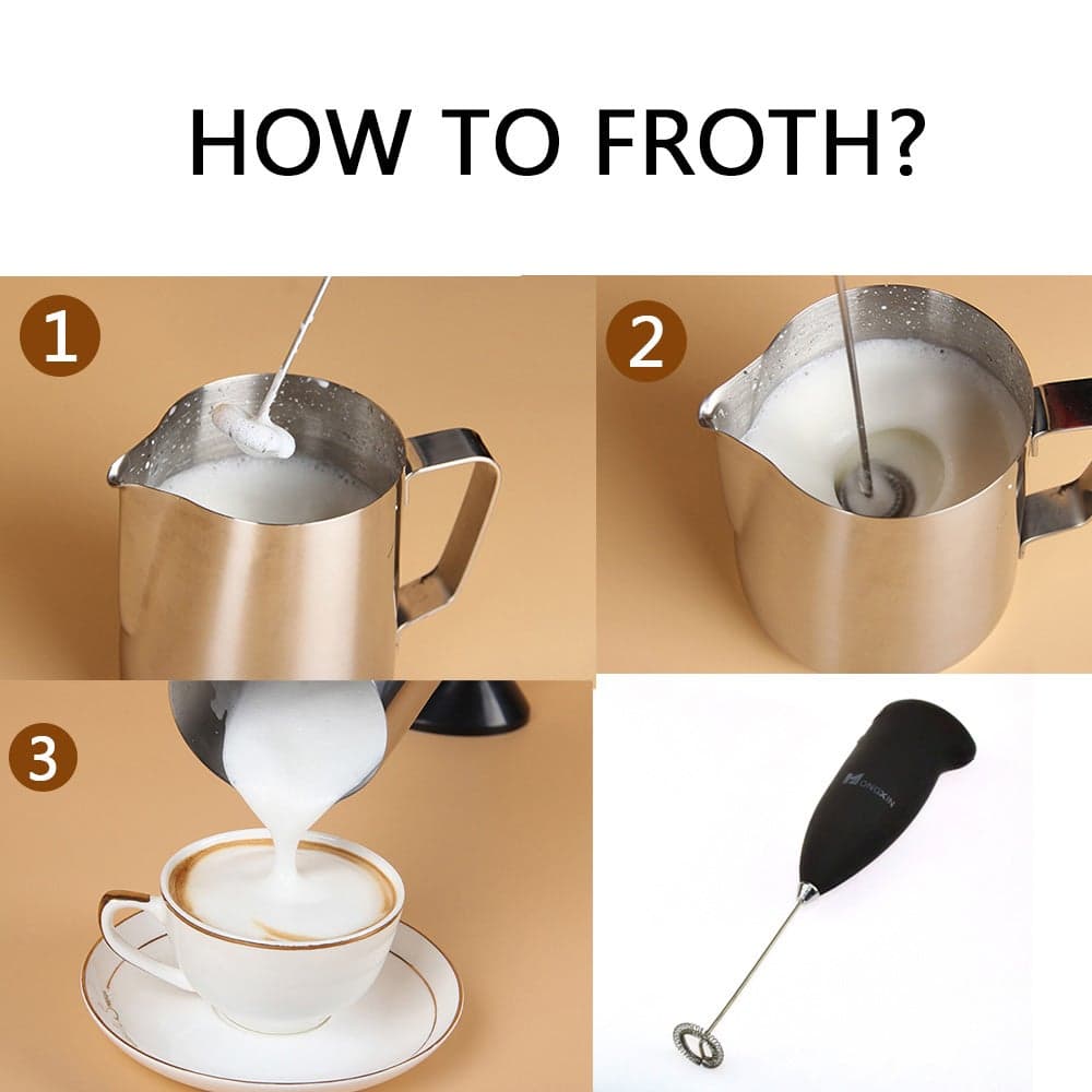 Automatic Electric Milk Frother Black 22.5*4*5cm