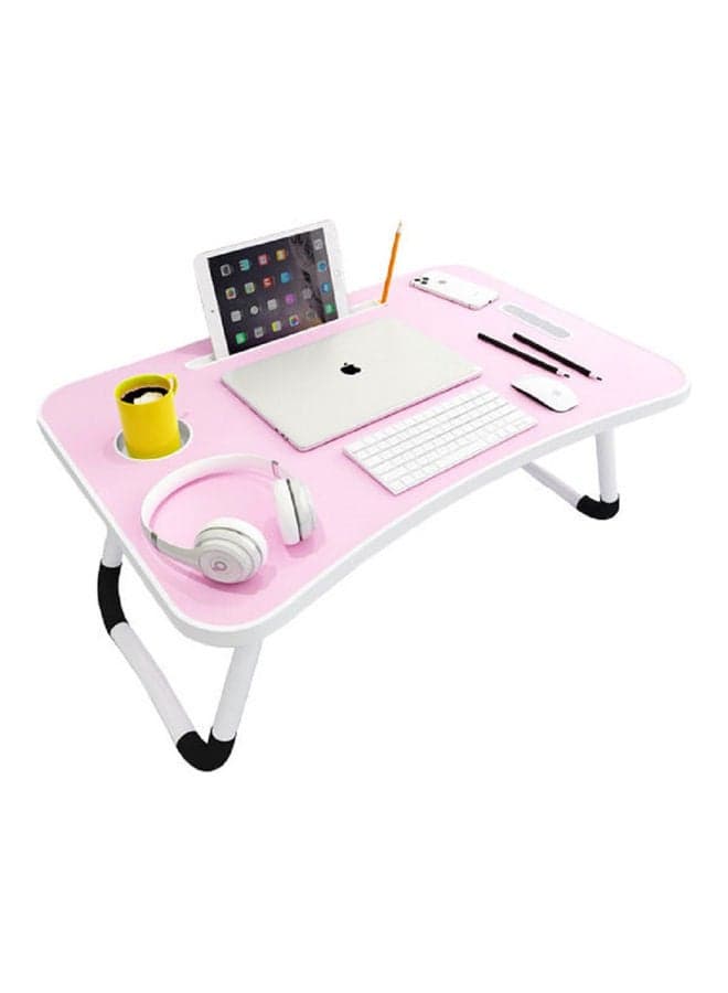 Foldable Laptop Table With Cup Holder Multicolour 60 x 45cm