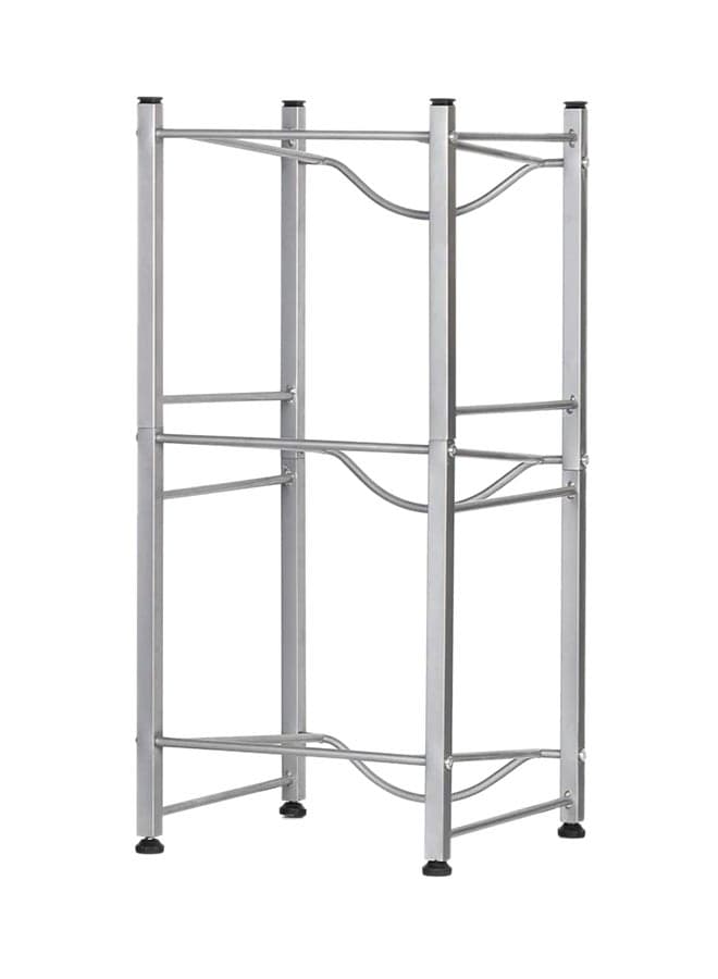 3-Tier Water Bottle Holder Silver 29.52x13.39inch