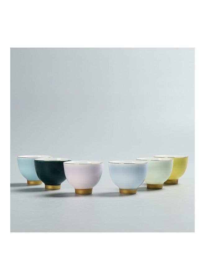 Rainbow Love Porcelain Tea Cup Set Multicolour 200ml