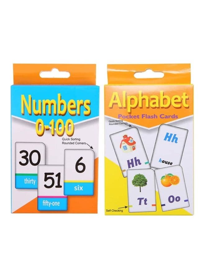 Pack Of 2 JMD Learning Flash Cards 14cm