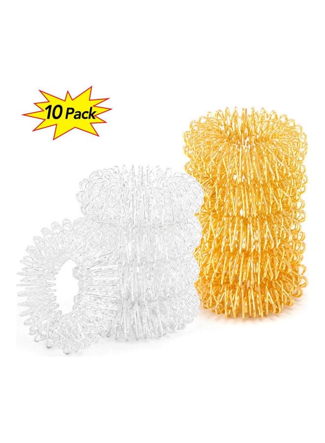 10-Piece Finger Massage Ring 3x3x1cm