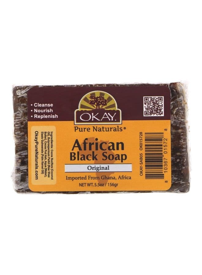 Okay Pure Naturals African Black Soap Original 5.5 oz (156 g) 156grams