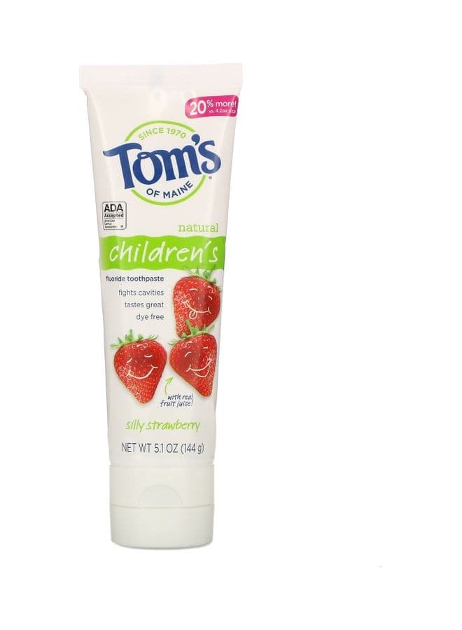 Children's Fluoride Toothpaste Silly Strawberry multicolour 144grams