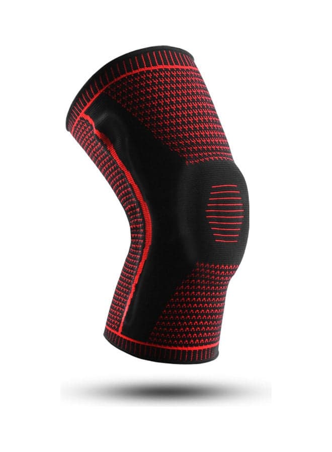Knee Brace Support With Side Stabilizers Silicone Pad Sports Sleeves L 33x2x20cm