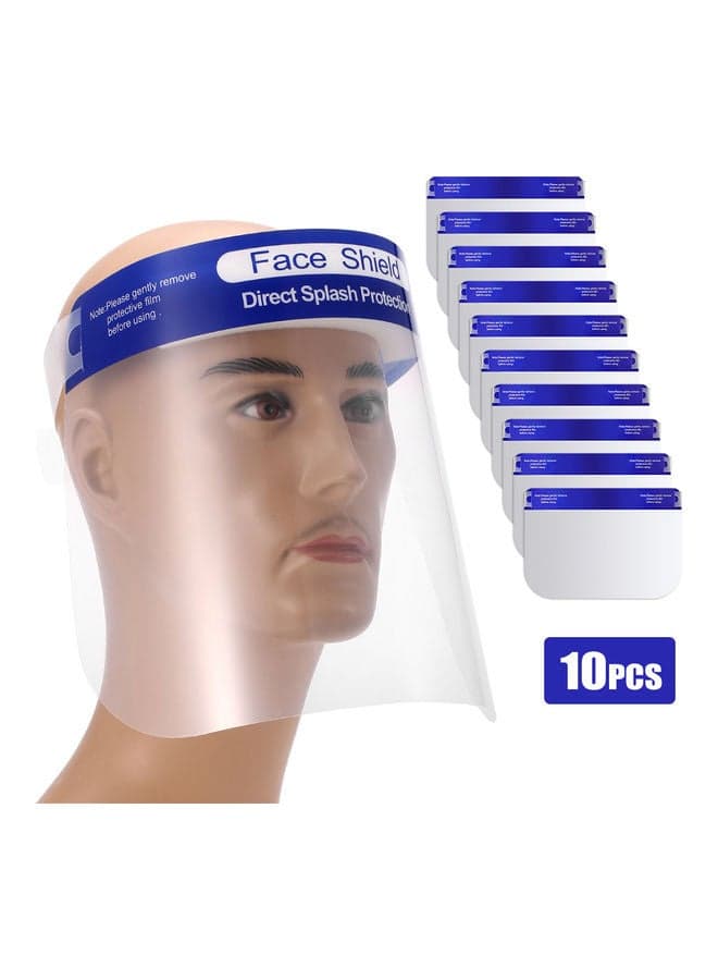Transparent Shield Face Guard 10PCS 38 x 4 x 30cm