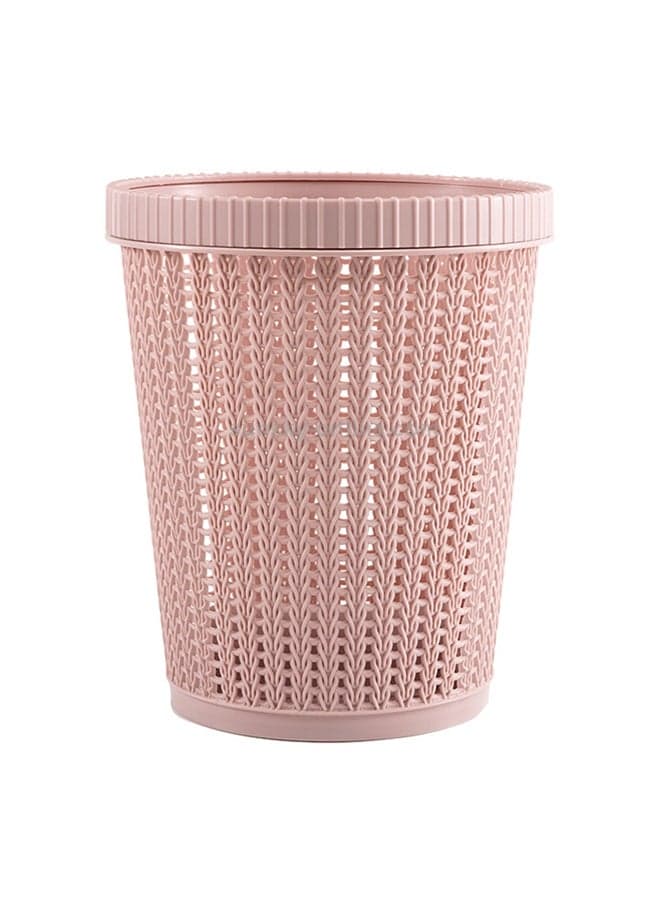 Household Removable Plastic Trash Bin Pink 1kg