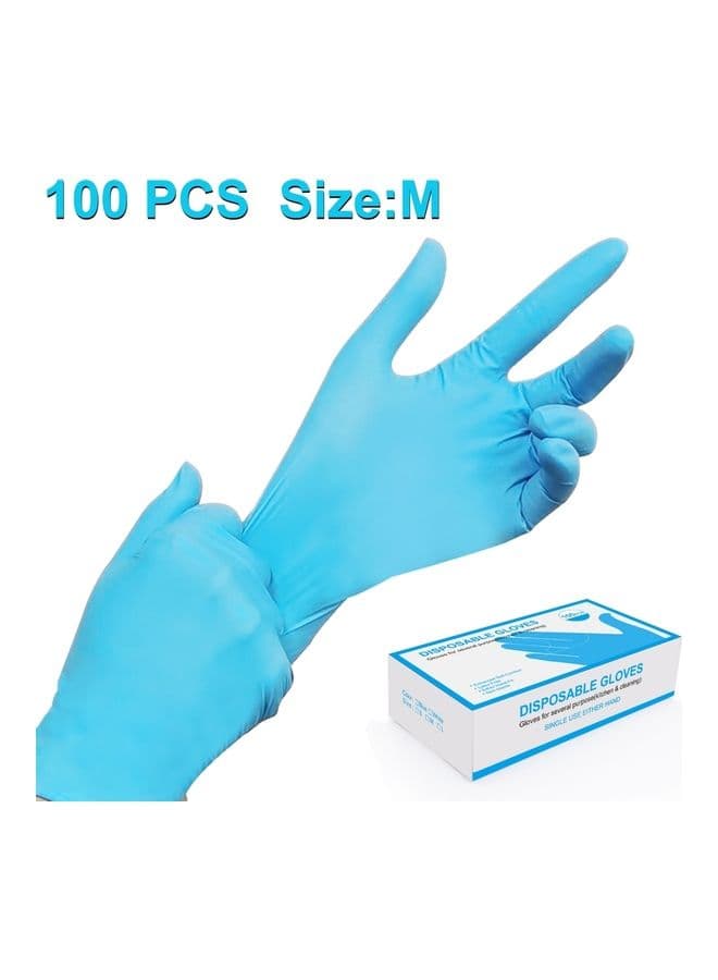 100-Piece Disposable Butyronitrile Gloves 27x15x27cm