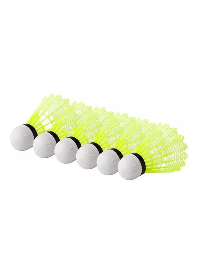6Pcs Yellow Shuttlecock Sport Training Badminton Ball Professional Durable Set 20 x 10 x 20cm
