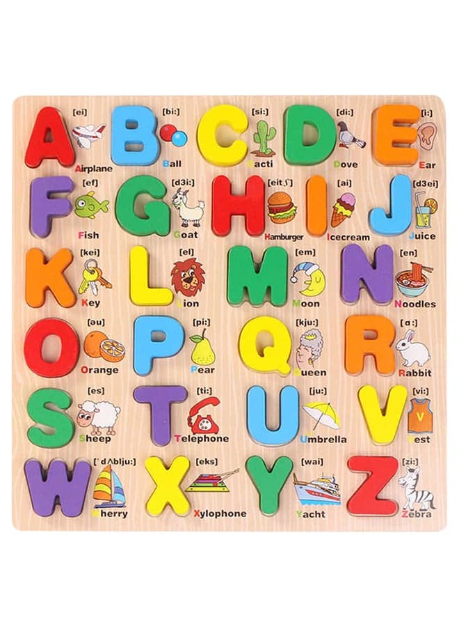 Wooden  Capital  Alphabets
