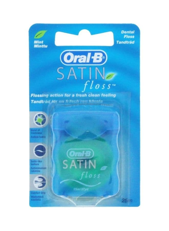 Satin Floss Mint White 25meter