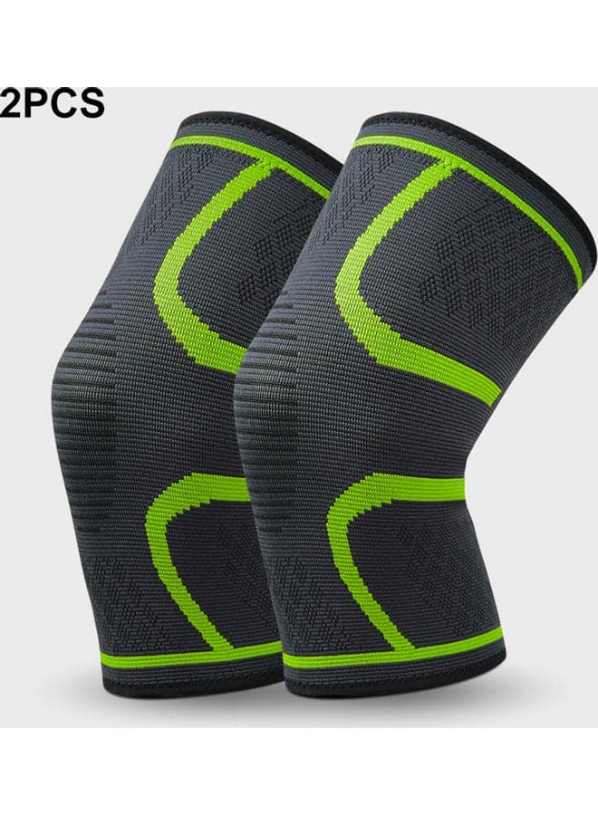 2-Piece Fabric Joint Pain-Relief Knee Pad Set 20 x 5cm