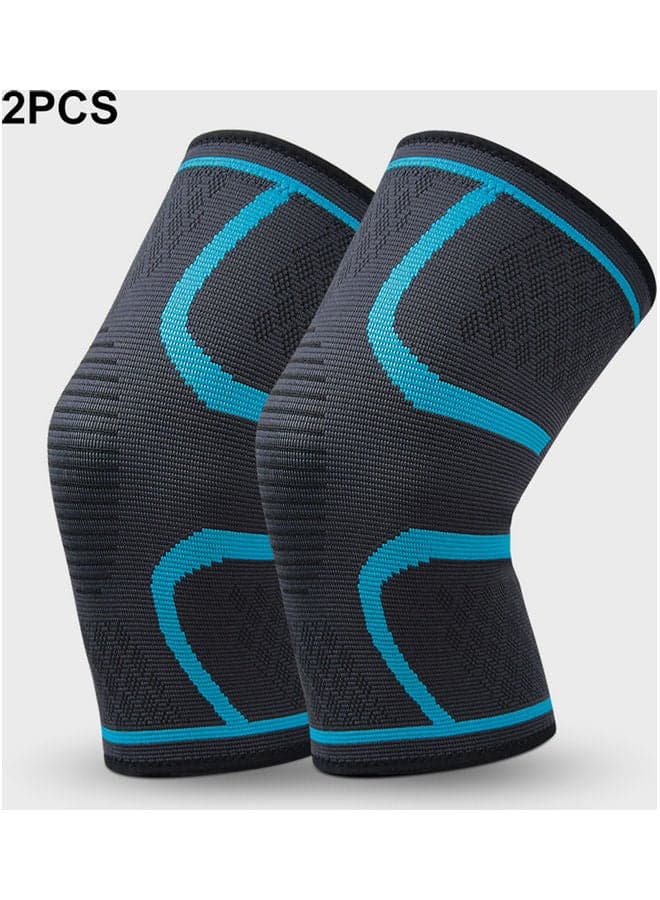2-Piece Fabric Joint Pain-Relief Knee Pad Set 20 x 5cm