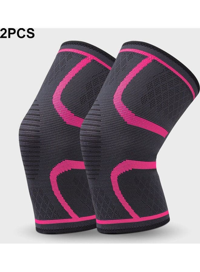 2-Piece Fabric Joint Pain-Relief Knee Pad Set 20 x 5cm