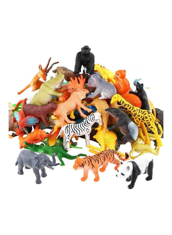 53-Piece Mini Jungle Animal Toy Set