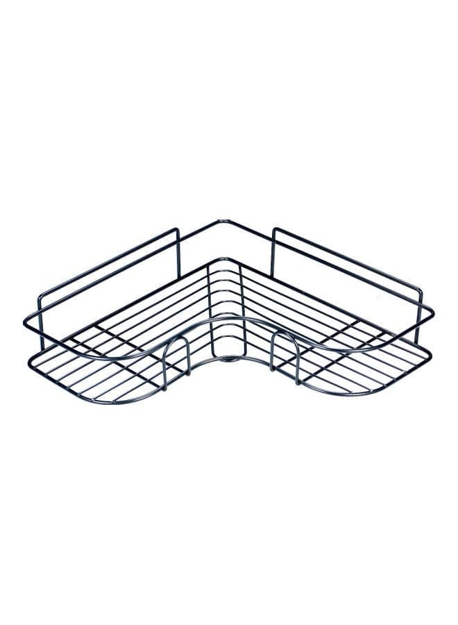 Wall Built-Up Corner Shelf Black 26.5x26.5x5.8cm