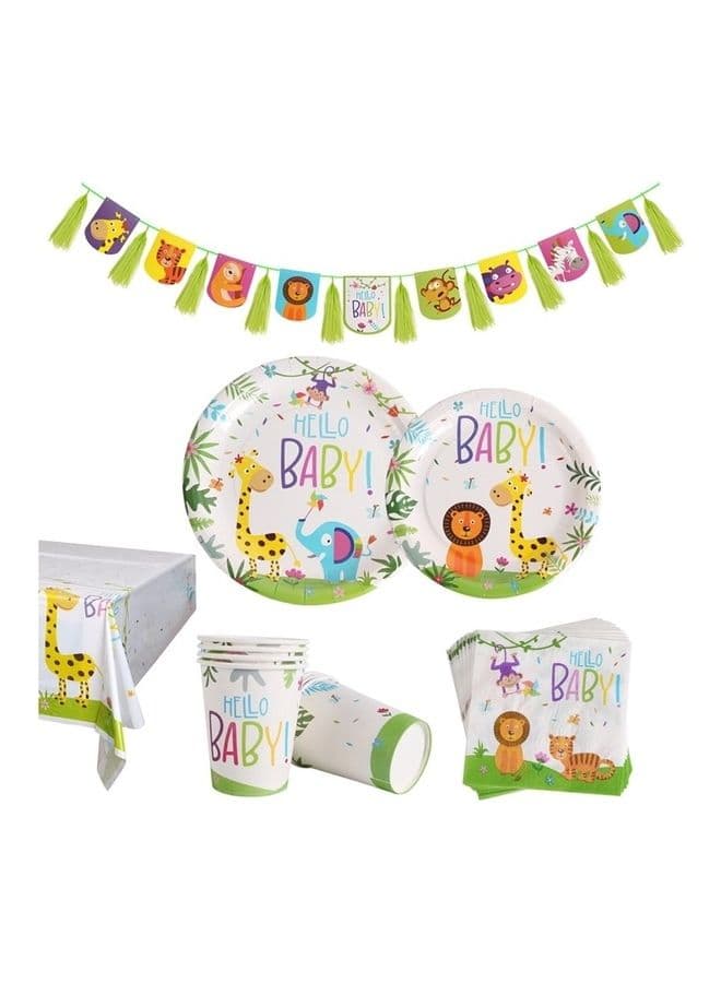 114-Pieces Party Tableware Set
