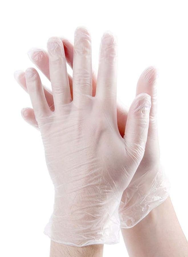 100-Piece Vinyl Disposable Powder Free Gloves Large