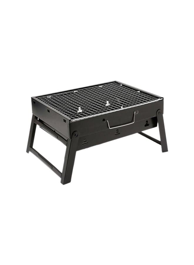Portable BBQ Charcoal Grill Black 35x27x20cm