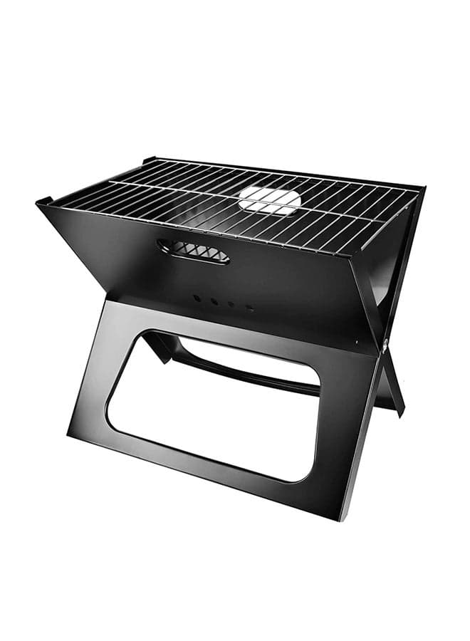 Portable BBQ Charcoal Grill Black 45x35x30cm
