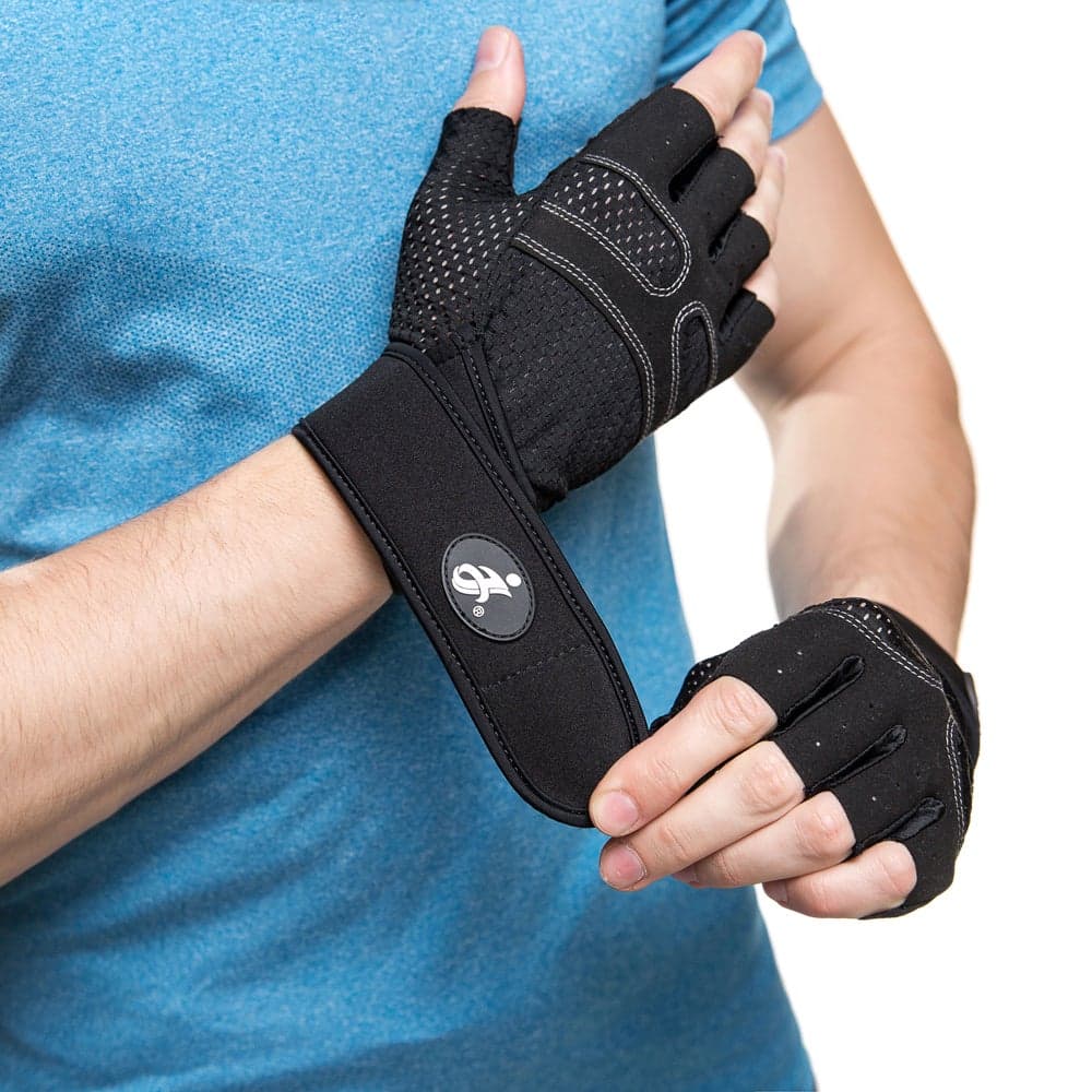 Weightlifting Workout Gloves with Wrist Wraps