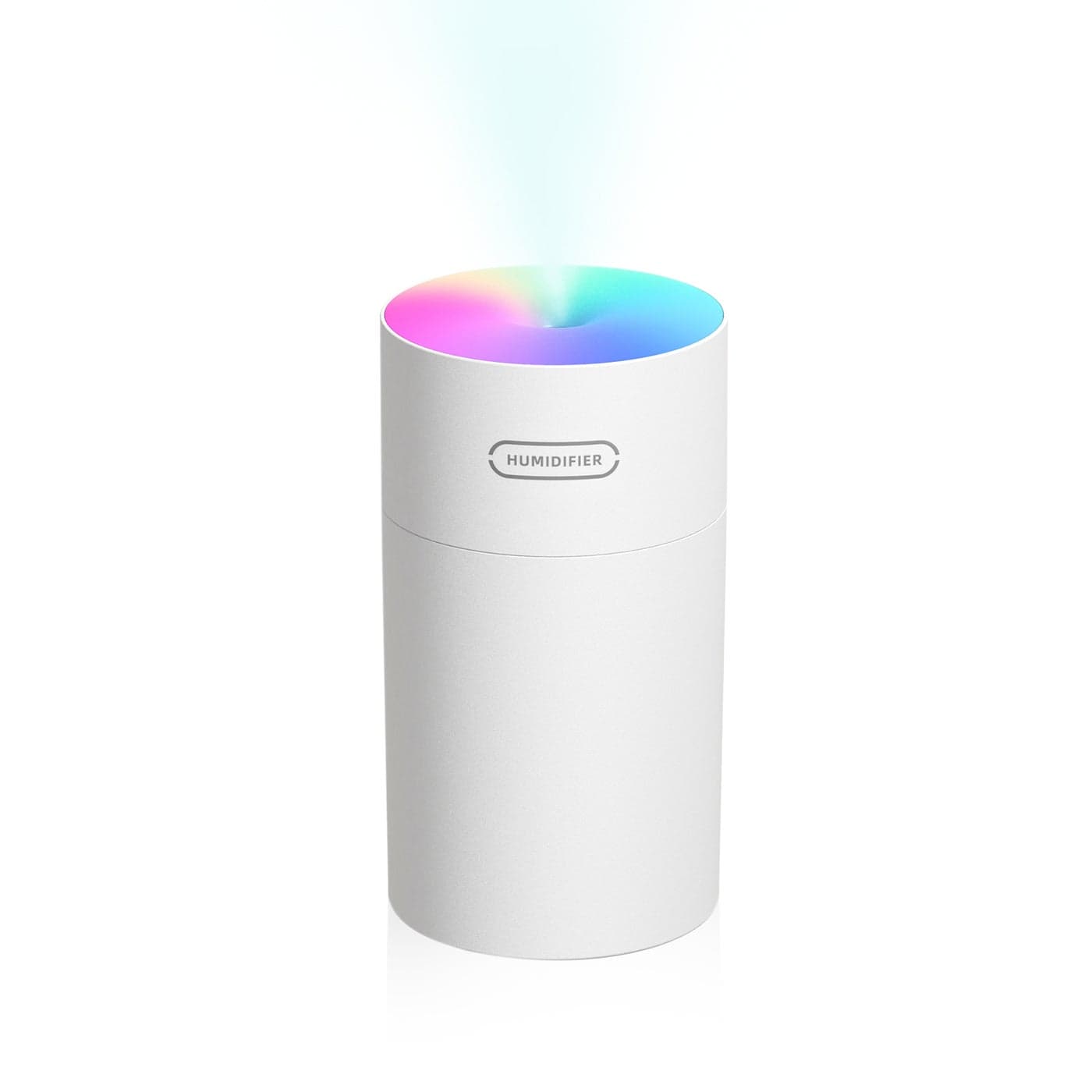 270ml Portable Night Light Quiet Auto-Shut Off Car Mist Humidifier Diffuser White 13cm