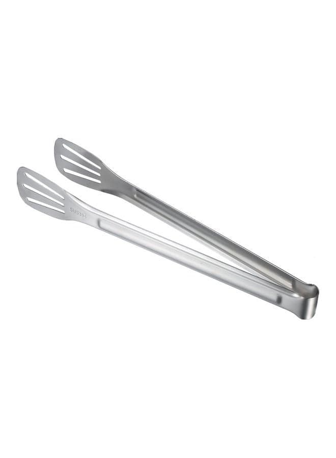 Stainless Steel Cooking Tong Barbecue Tool silver 28.50*1.70*4.40cm