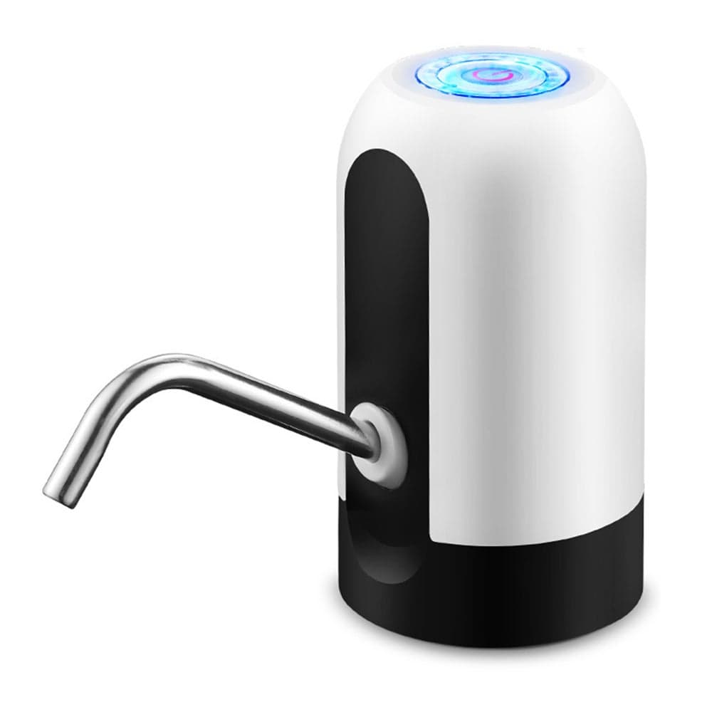 Portable Household Intelligent Automatic USB Charge Barrelled Water Pumping Unit White 13.8cm