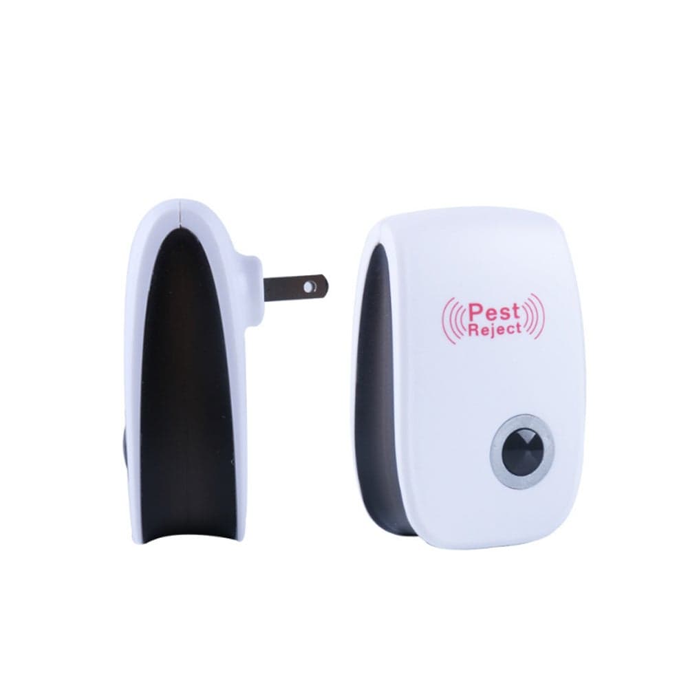 Electronic Ultrasonic Mosquito Insect Pest Control Repellent White 9.6cm