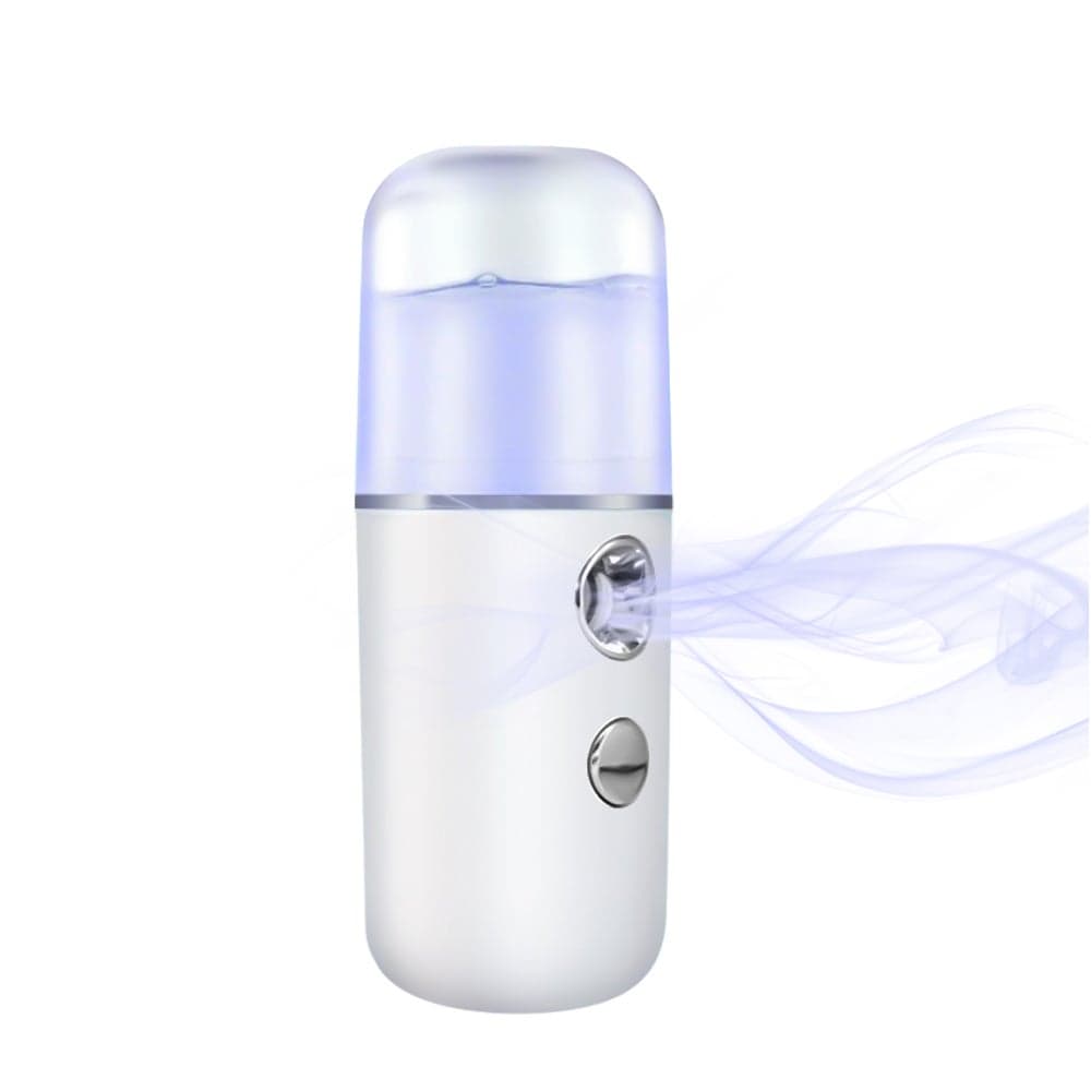 Handheld Portable Deep Moisturzing Nano Facial Mist Sprayer White 12cm