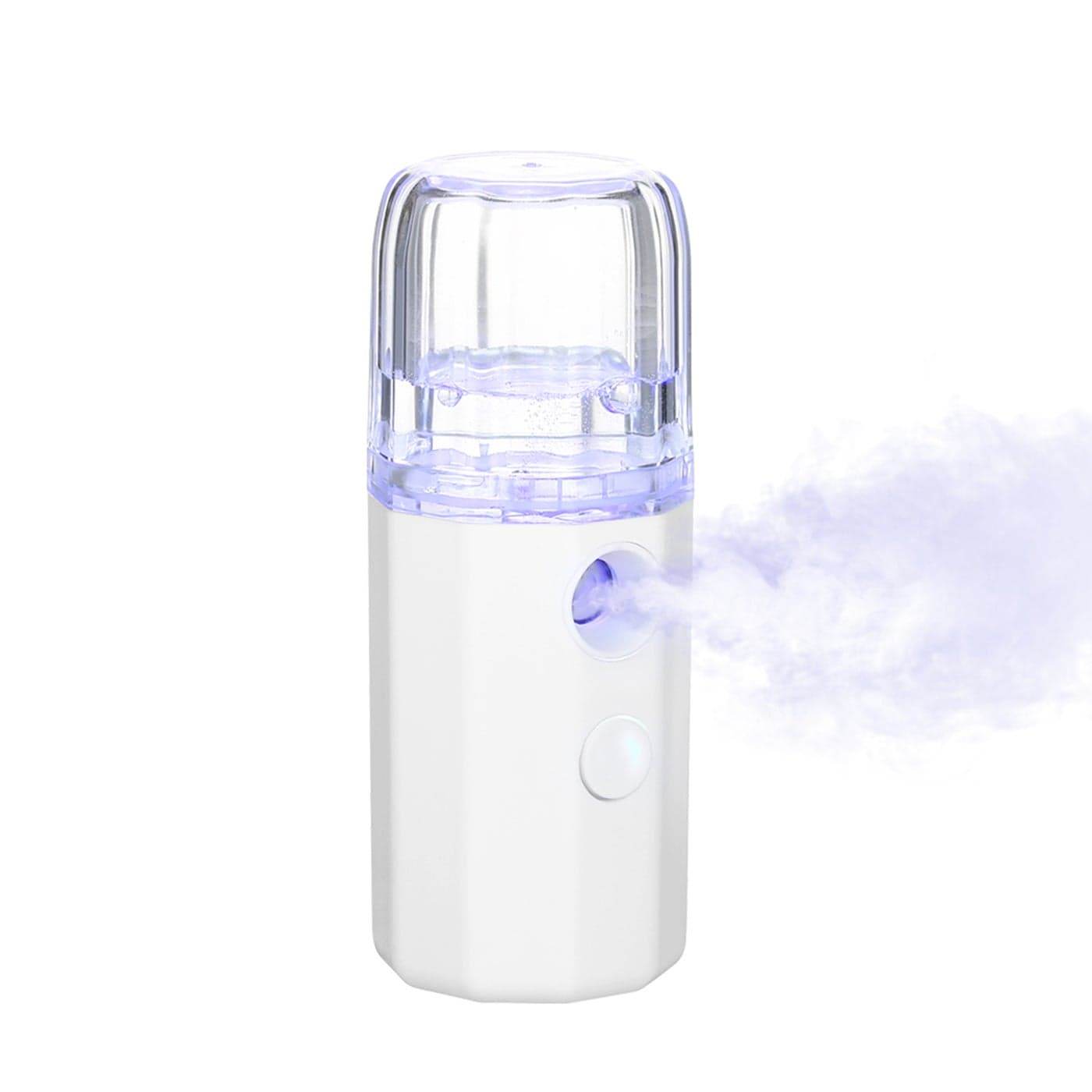 Handheld Portable Deep Moisturzing Nano Facial Mist Sprayer White 14.5cm