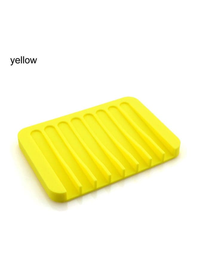 Silicone Soap Holder Yellow 11.5cm