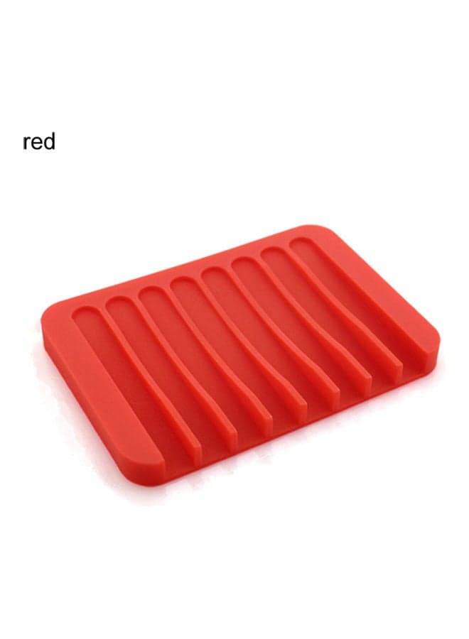Silicone Soap Holder Red 11.5cm