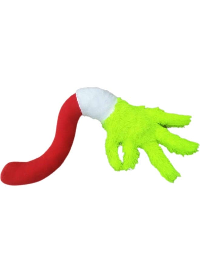 The Grinch Themed Stuffed Decorative Plaything Green/White/Red 7.00*0.50*7.00cm