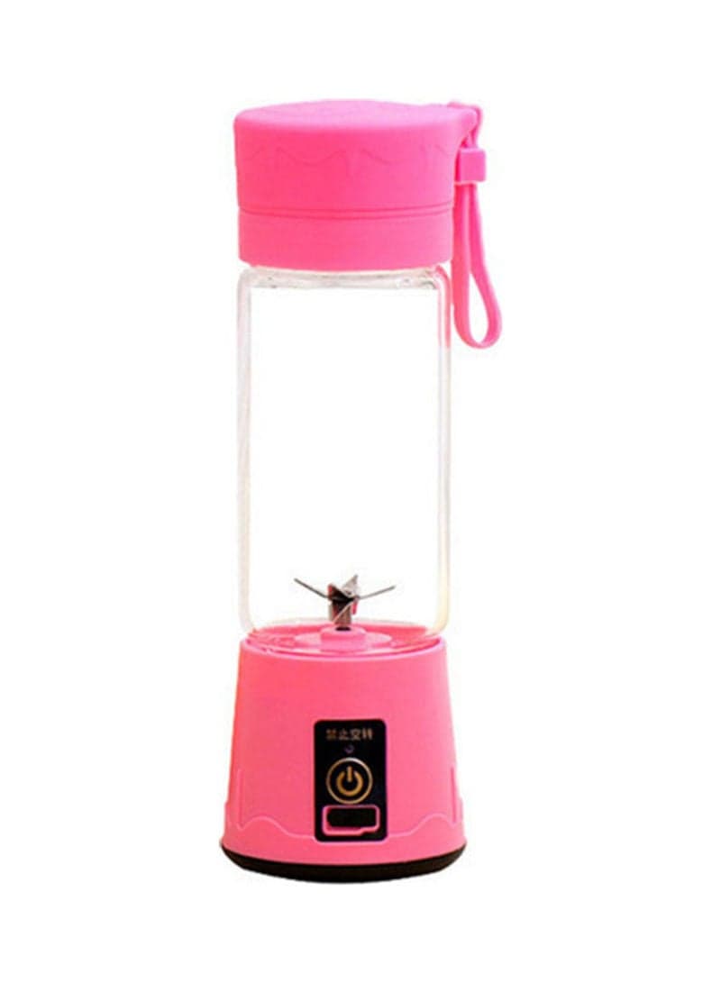 380ml Portable USB Handheld Rechargeable Juicer Cup Blender With 6-Blades 0 L H34209P-KM Pink
