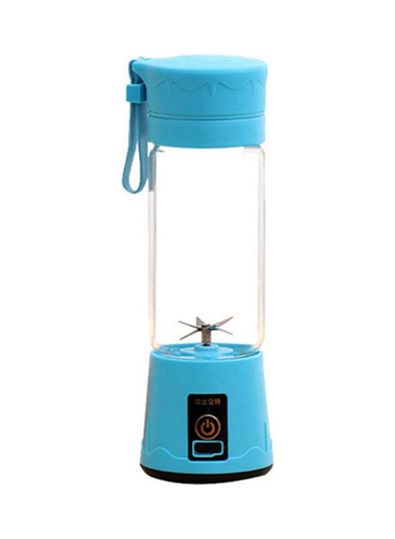 380ml Portable USB Handheld Rechargeable Juicer Cup Blender With 6-Blades Blue 24.5x9x9cm