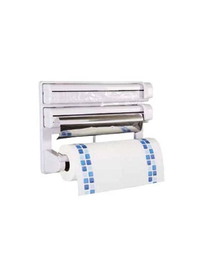 Triple Paper Dispenser White 16.4cm