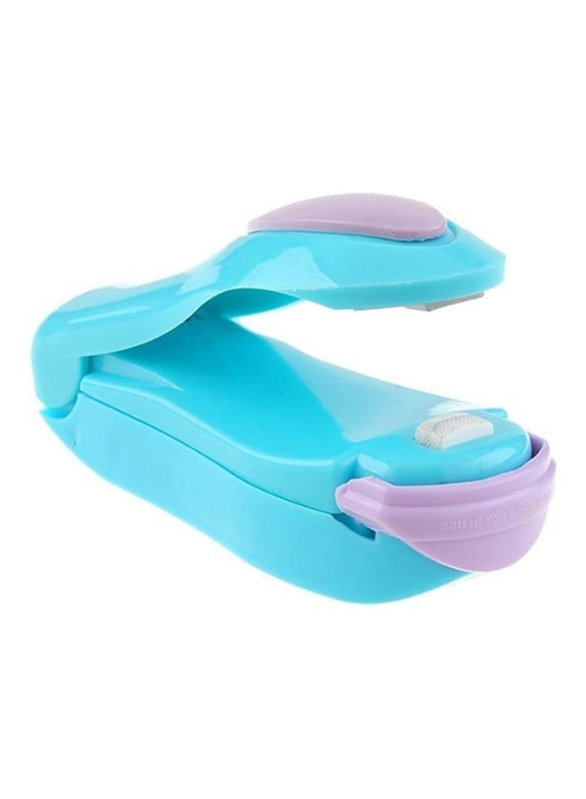 Portable Mini Sealer For Plastic Bag Blue/Purple 10 x 4 x 5cm